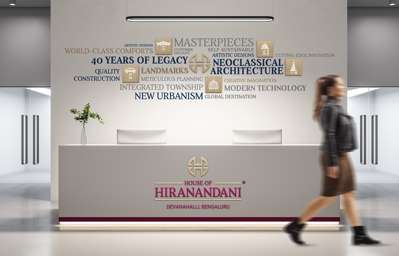 Image 1 HOH – Front desk designing for office